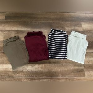 Long sleeve mock neck tops (dynamite)